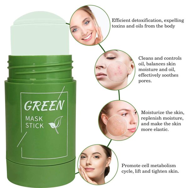 Green Tea Cleansing Mask Purifying Clay Stick - Trusticart Store