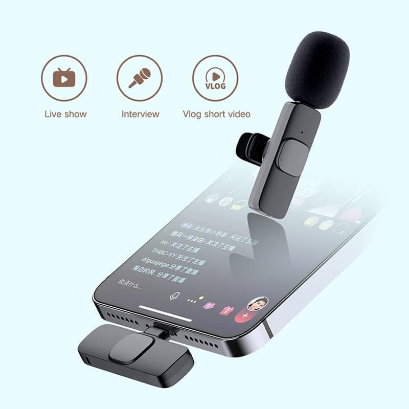 WIRELESS MIC K9 Dual Lavalier Microphone - Trusticart Store