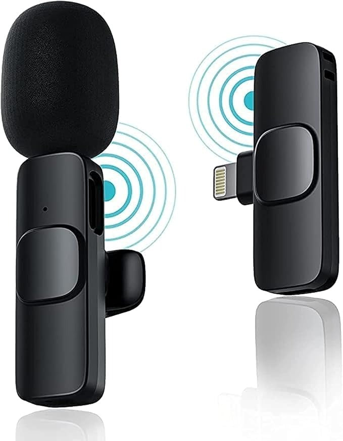 WIRELESS MIC K9 Dual Lavalier Microphone - Trusticart Store