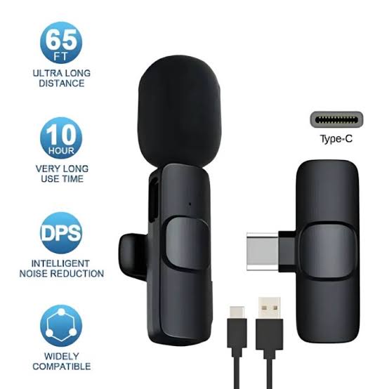 WIRELESS MIC K9 Dual Lavalier Microphone - Trusticart Store