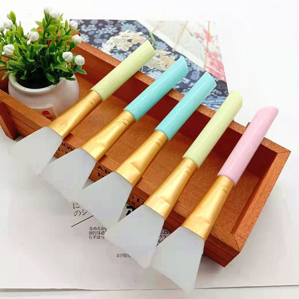 Pack of 5 Soft Silicone Mask Brushes Foundation - Trusticart Store