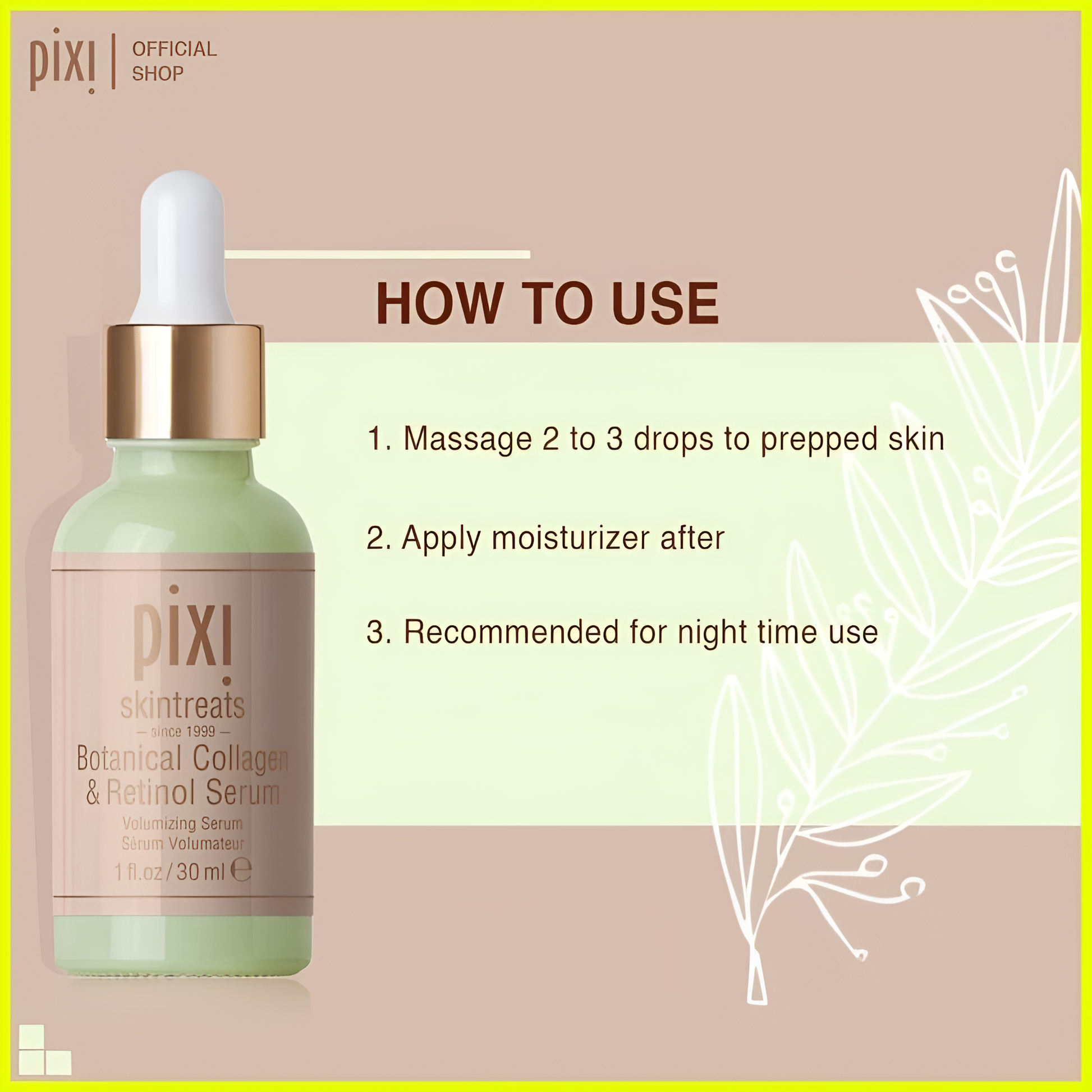 Pixi Collagen & Retinol Serum 30ml – Anti-Aging & Glow - Trusticart Store
