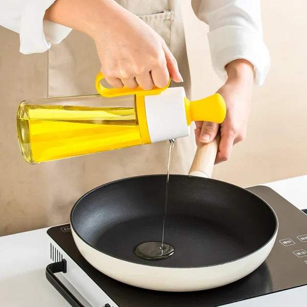 2 In 1 Glass Olive Oil Dispenser - Trusticart Store