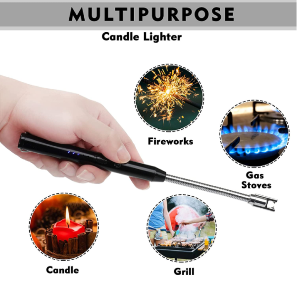 360° Arc Lighter | USB Rechargeable, Windproof & Flameless - Trusticart Store