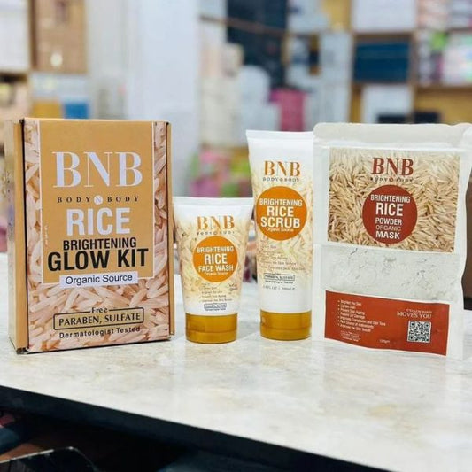 BNB Rice Brightening Glow Kit – Radiant & Hydrated Skin - Trusticart Store