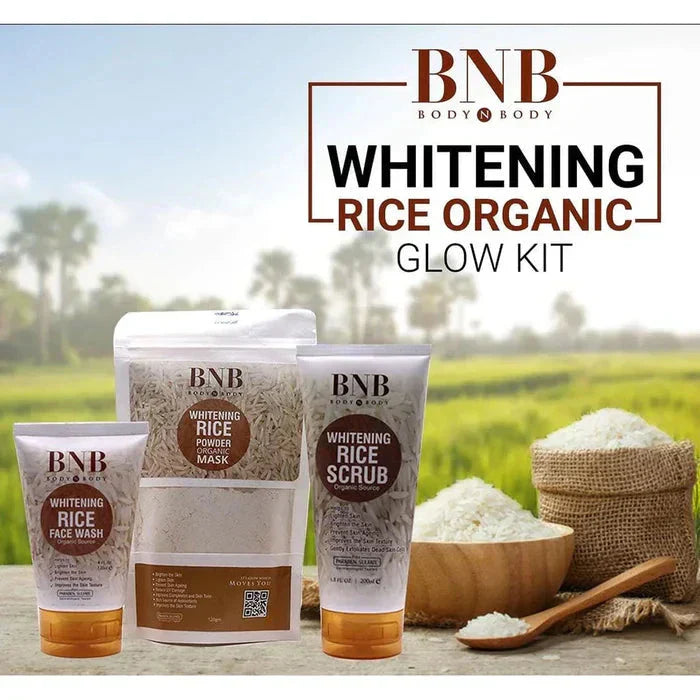 BNB Rice Brightening Glow Kit – Radiant & Hydrated Skin - Trusticart Store