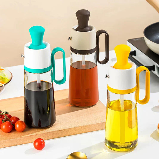 2 In 1 Glass Olive Oil Dispenser - Trusticart Store