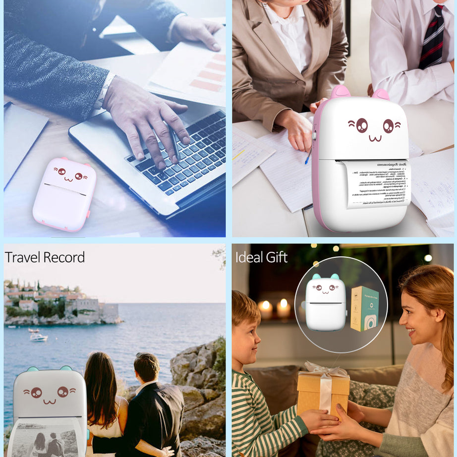 Mini Bluetooth Printer – Pocket Thermal Label & Sticker Maker - Trusticart Store