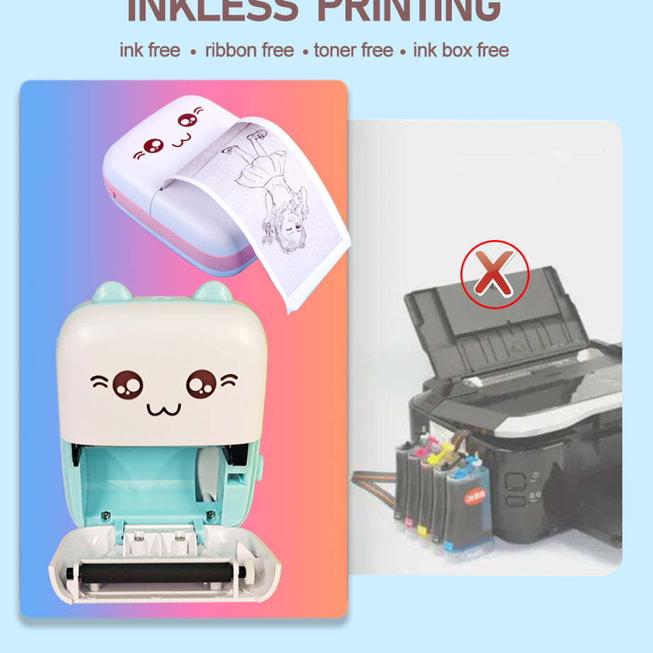 Mini Bluetooth Printer – Pocket Thermal Label & Sticker Maker - Trusticart Store