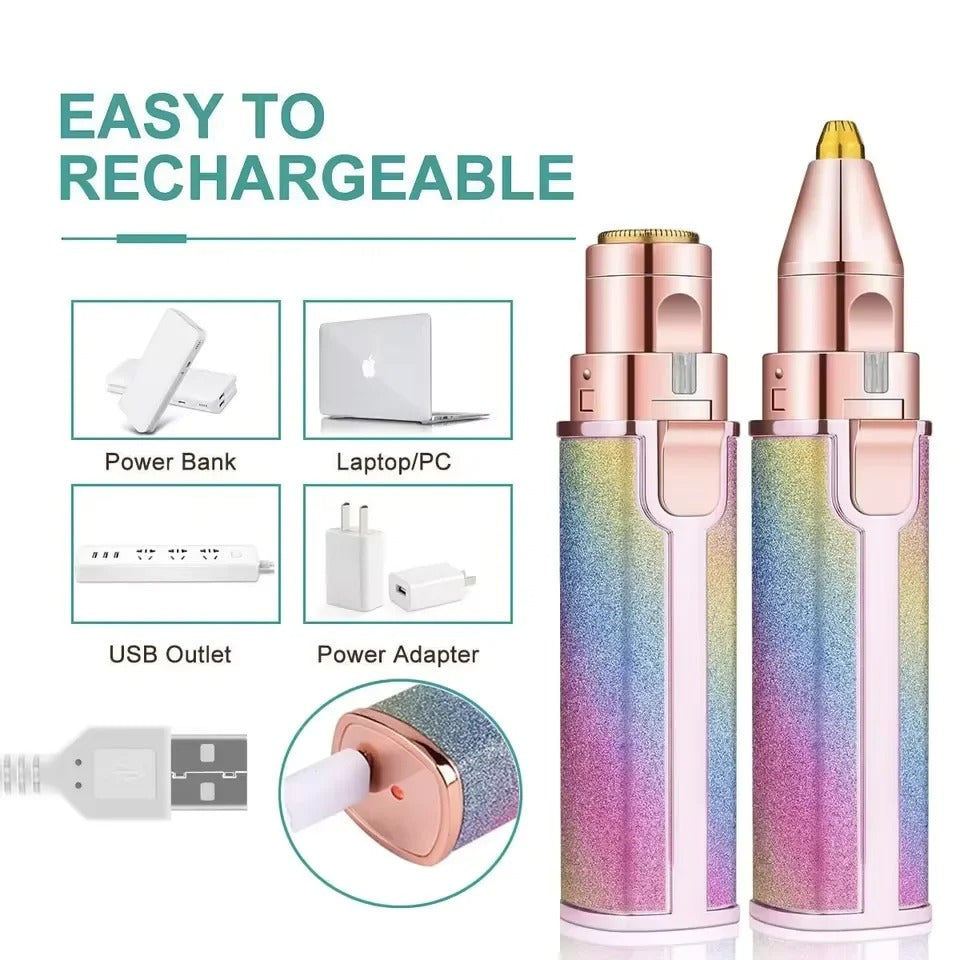 2 in 1 Electric Eyebrow Trimmer & Hair Shaver