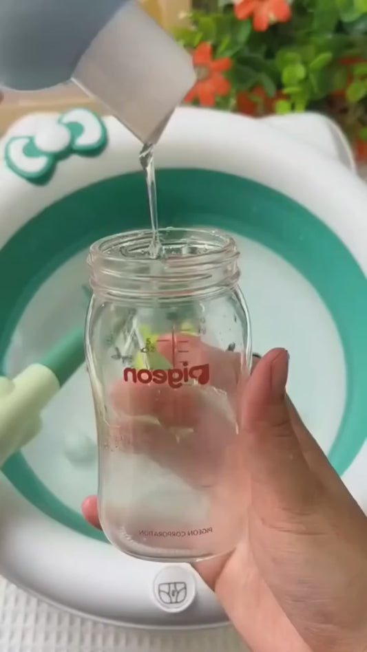 3-in-1 Silicone Baby Bottle Cleaning Brush Set – Bottle, Straw & Pacifier Scrubber
