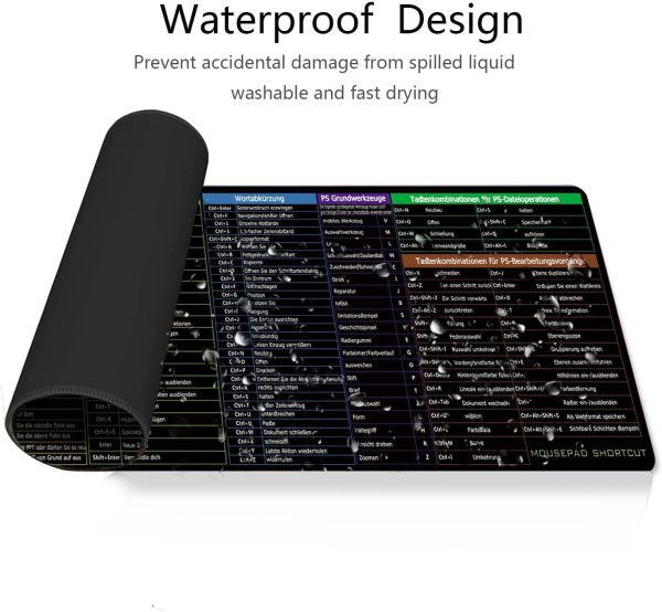 Shortcut Keyboard Mat – Compatible with Office, PS, CAD, AI, Excel, PPT, CDR – Ergonomic Desk Mat - Free Delivery - Trusticart Store
