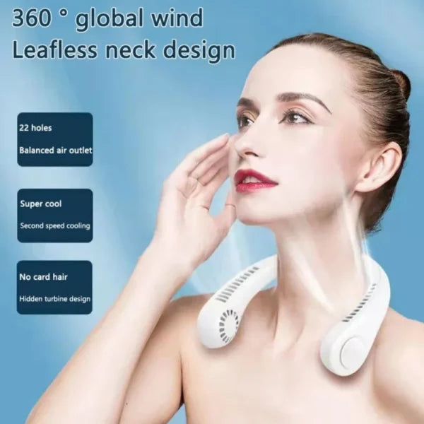 Vaneless Neck Fan – Wearable & USB Rechargeable - Trusticart Store