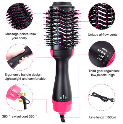 One Step 3-in-1 Hot Air Brush – Original Styling Tool - Trusticart Store