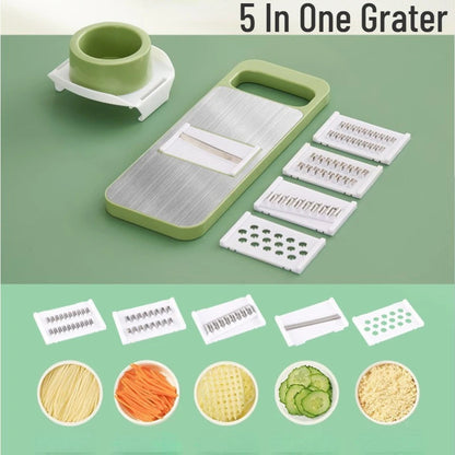 5-in-1 Multifunction Vegetable Slicer & Cutter – Easy & Fast Food Prep - Trusticart Store