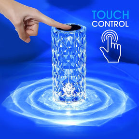 Diamond Crystal Lamp 16 Colors, Touch & Remote LED Rechargeable Table Lamp