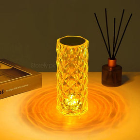 Diamond Crystal Lamp 16 Colors, Touch & Remote LED Rechargeable Table Lamp
