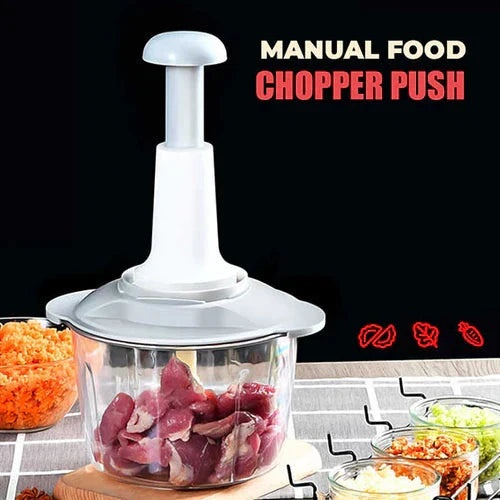 Manual Hand Push Chopper Meat Grinder, Grater, litter- 1.5 Liter with Extra three Blade - SynoMin Online Store