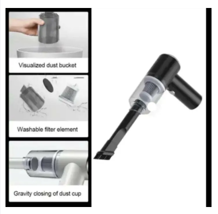 3-in-1 Mini Vacuum – Suction & Blowing | USB Rechargeable - Trusticart Store