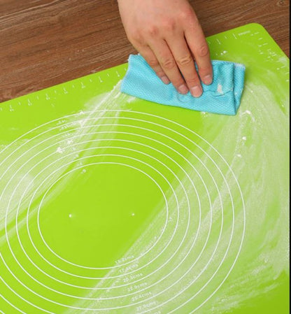Silicone Baking & Roti Rolling Mat with Measurements – Non-Stick, Reusable, Easy to Clean - Trusticart Store