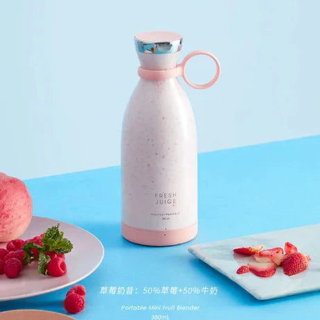 Mini Portable Rechargeable Blender 420ml Electric Fruit Juicer Mixer - Trusticart Store