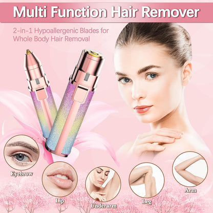 2 in 1 Electric Eyebrow Trimmer & Hair Shaver