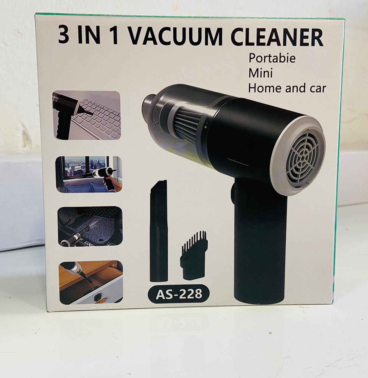 3-in-1 Mini Vacuum – Suction & Blowing | USB Rechargeable - Trusticart Store