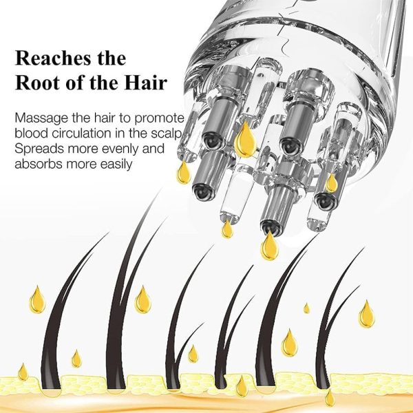Mini Liquid Scalp Oil Applicator – 6ml Hair Growth & Massage Comb - Trusticart Store