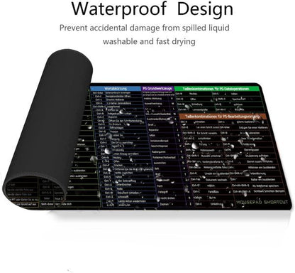 Shortcut Keyboard Mat – Compatible with Office, PS, CAD, AI, Excel, PPT, CDR – Ergonomic Desk Mat - Free Delivery - Trusticart Store